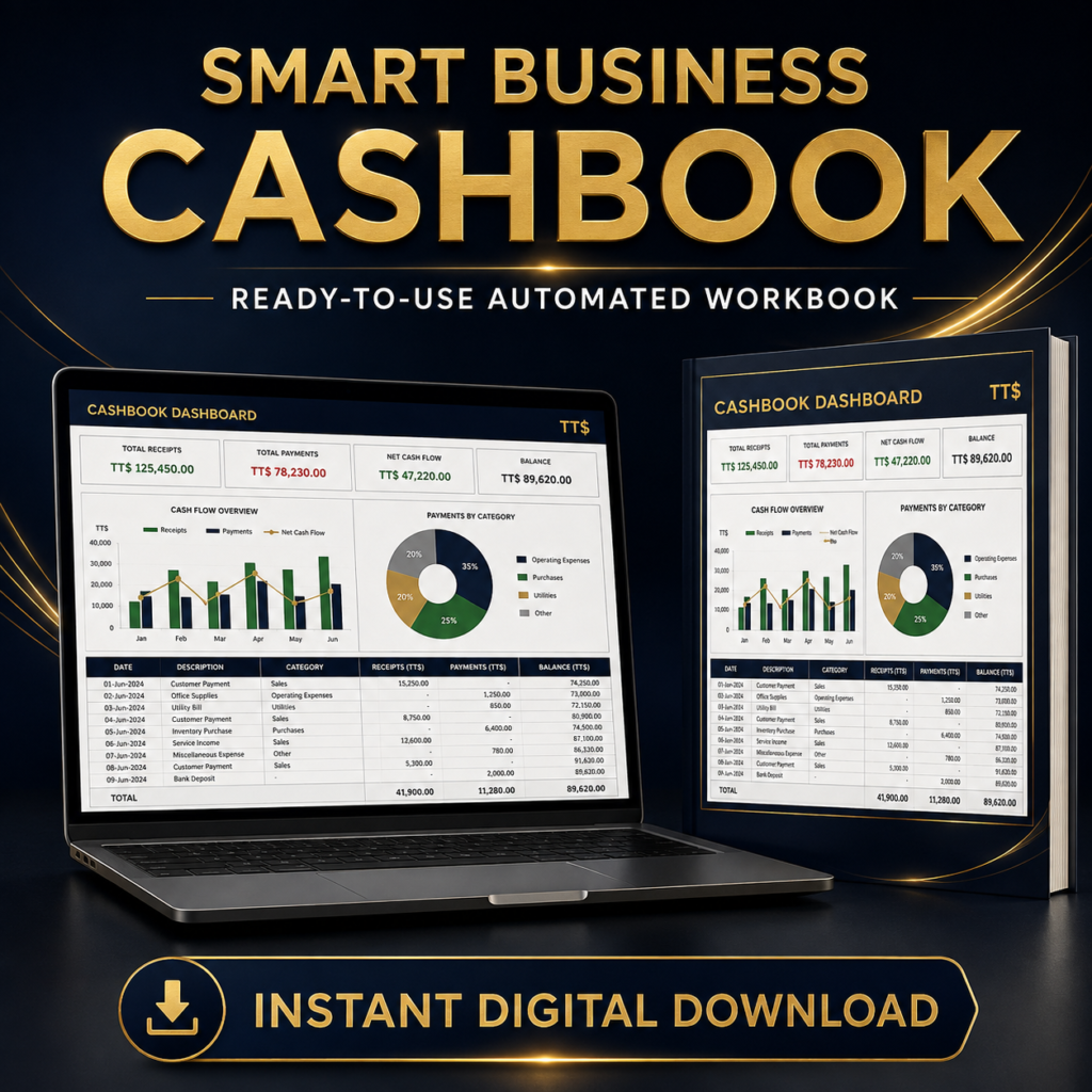 Smart Business Cashbook - Ready-To-Use Automated Workbook