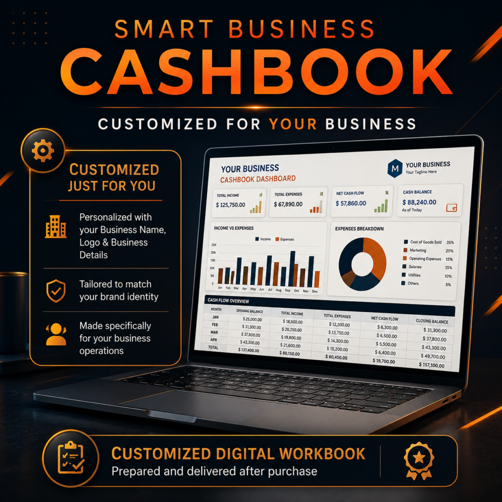 Smart Business Cashbook - Customized for Your Business